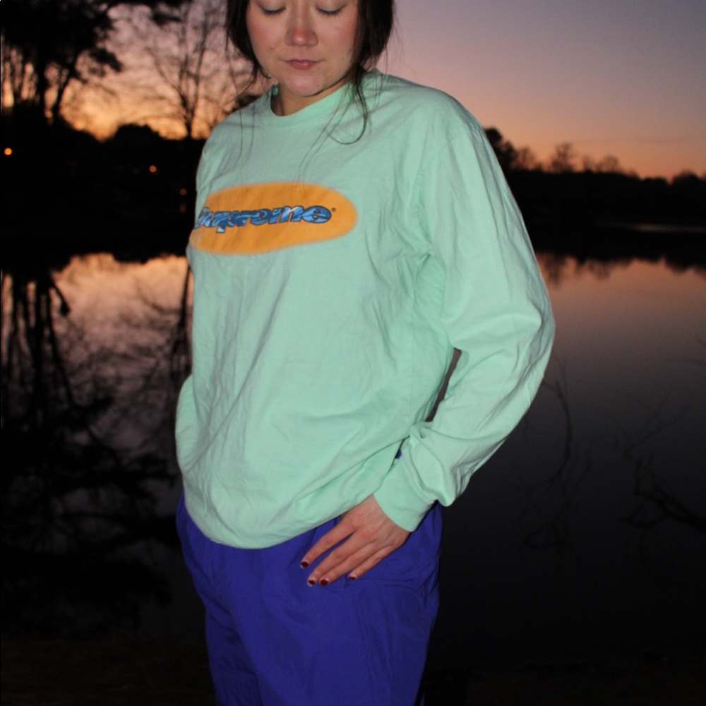 SUPREME mint long sleeve